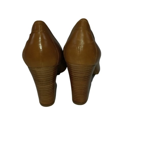 Franco Sarto Fringe Shoes Pumps Leather "L-Hopi" Womens Size 8 High Heels - Picture 6 of 8